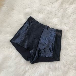 Silence + noise sequin shorts